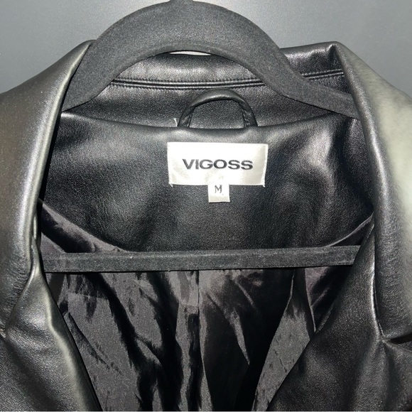 Vigoss | Faux Leather Blazer | Womens - Picture 3 of 3